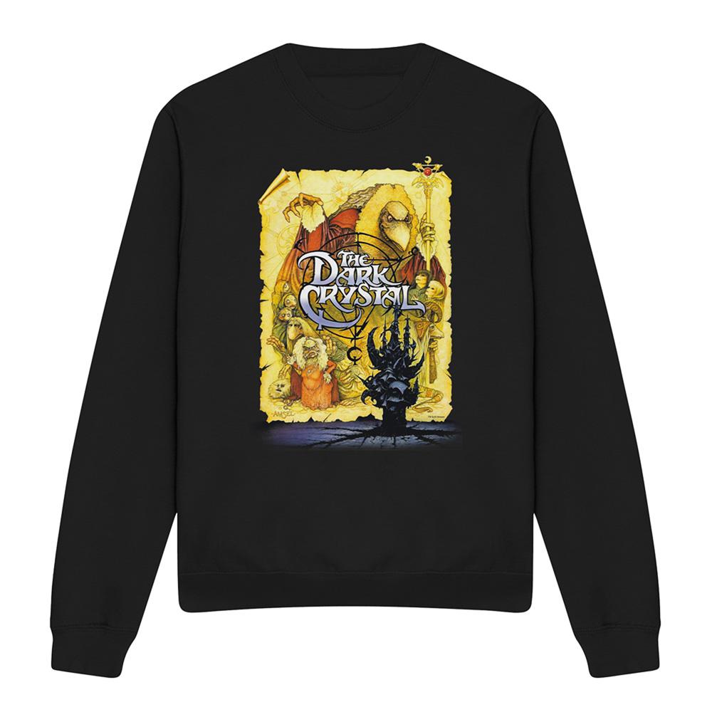 Black - Front - Dark Crystal Unisex Adult Poster Sweatshirt