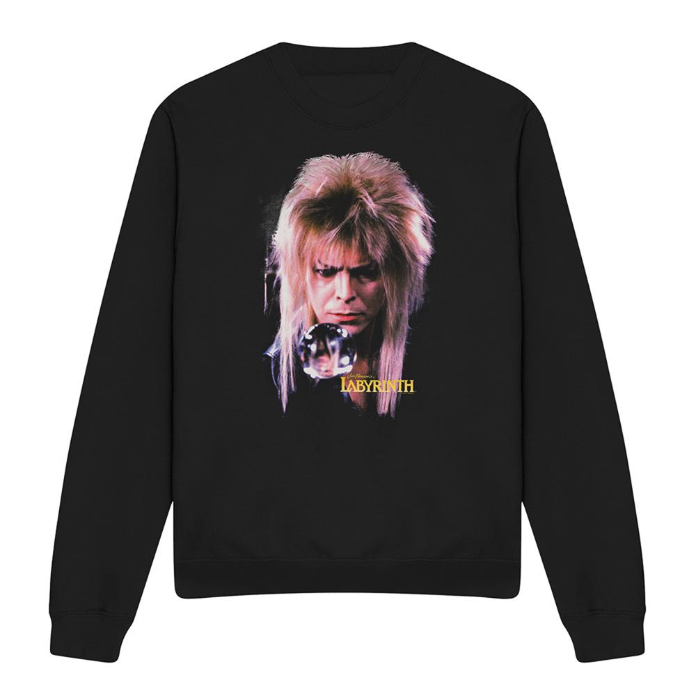 Black - Front - Labyrinth Unisex Adult Jareth The Goblin King Sweatshirt