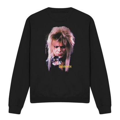 Black - Front - Labyrinth Unisex Adult Jareth The Goblin King Sweatshirt