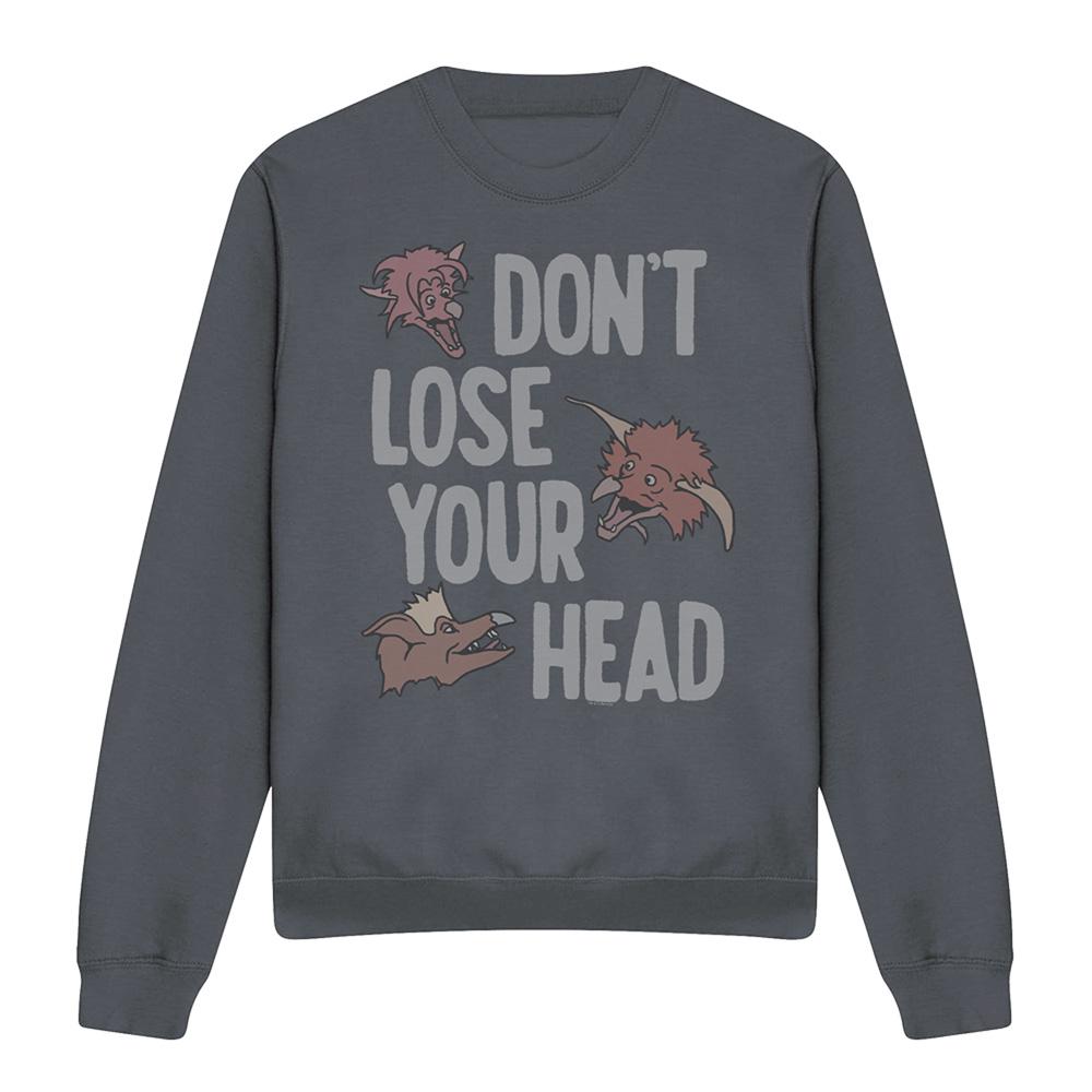 Charcoal - Front - Labyrinth Unisex Adult Don´t Lose Your Head Sweatshirt