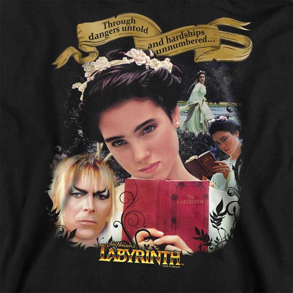 Black - Side - Labyrinth Unisex Adult Dangers Untold Sweatshirt