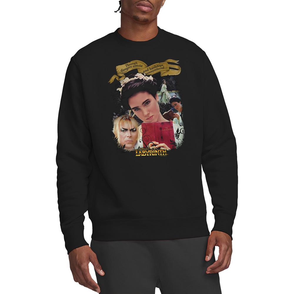 Black - Lifestyle - Labyrinth Unisex Adult Dangers Untold Sweatshirt