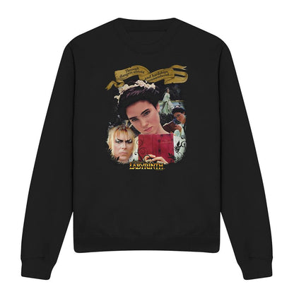 Black - Front - Labyrinth Unisex Adult Dangers Untold Sweatshirt