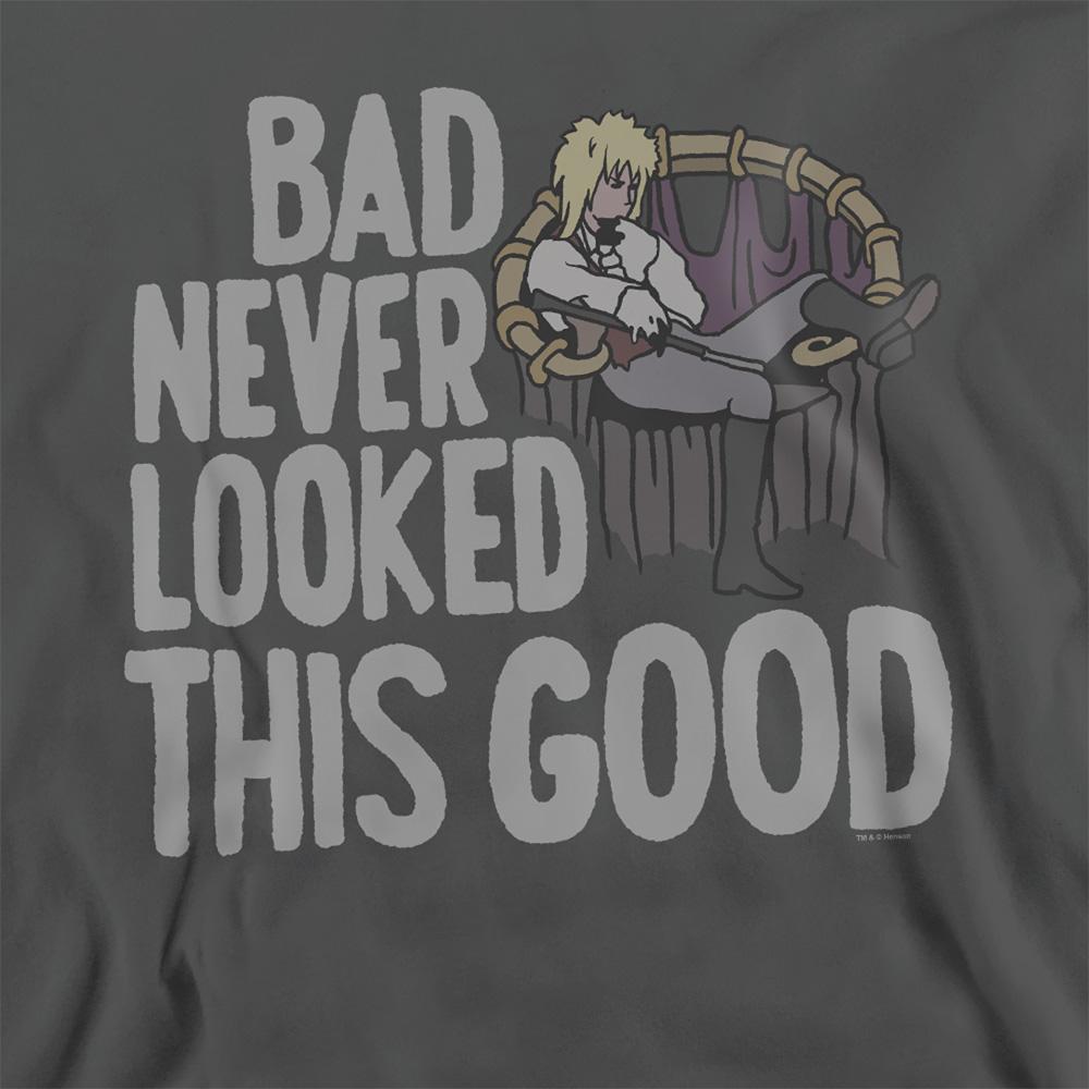 Black - Back - Labyrinth Unisex Adult Bad Never Looked This Good Sweatshirt