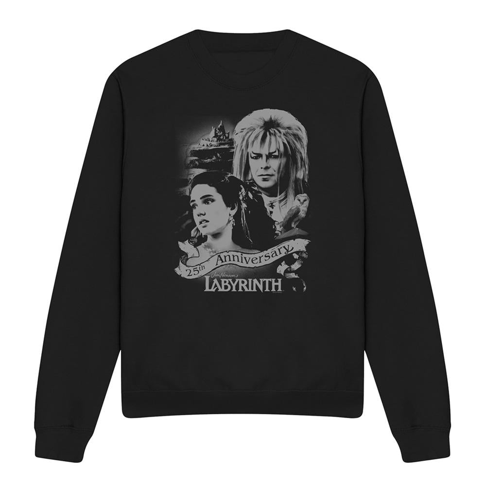 Black - Front - Labyrinth Unisex Adult Anniversary Sweatshirt