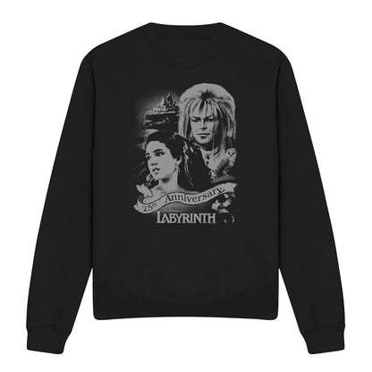 Black - Front - Labyrinth Unisex Adult Anniversary Sweatshirt