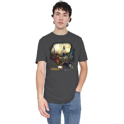 Charcoal - Lifestyle - Labyrinth Unisex Adult Sarah & Ludo Heather T-Shirt