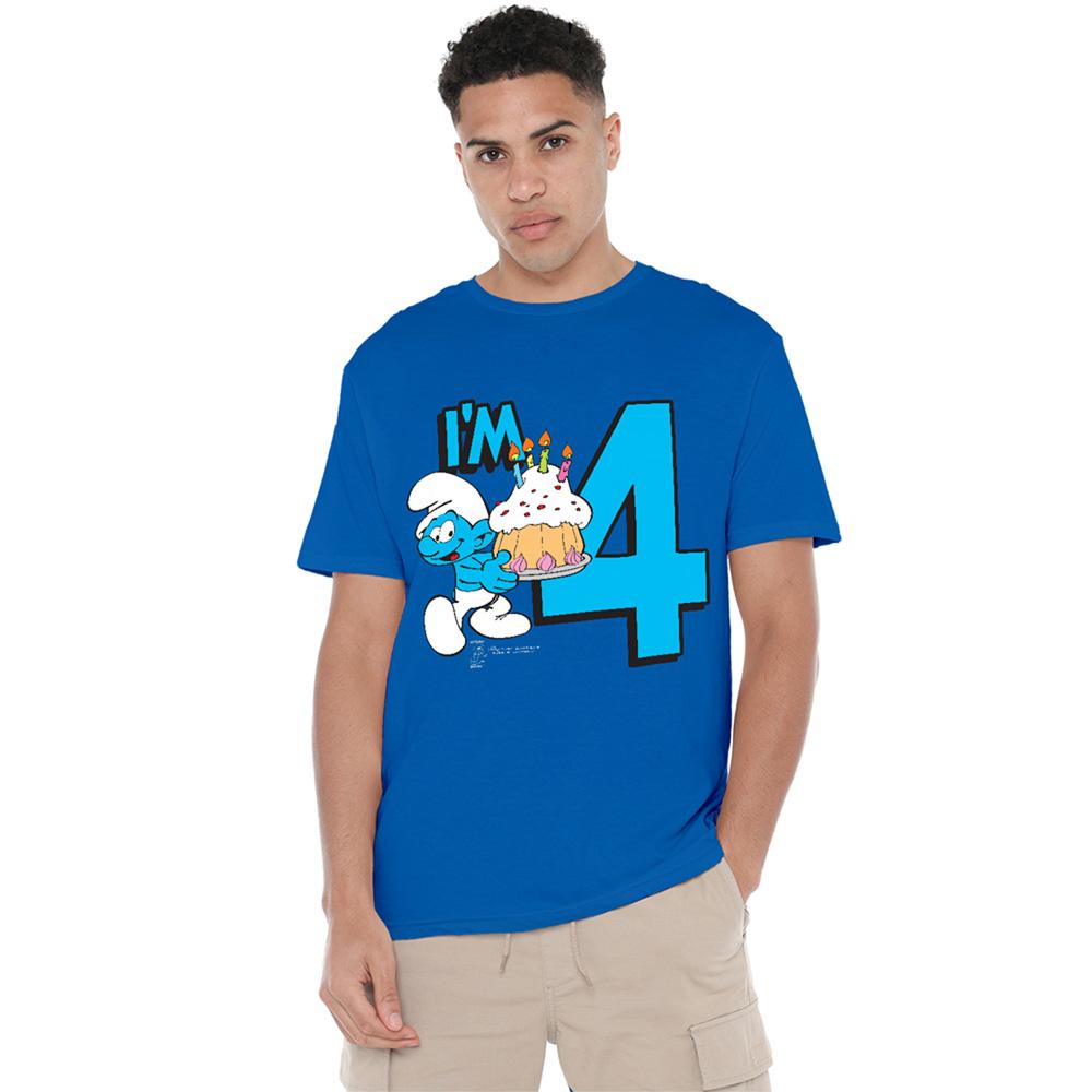 Royal Blue - Lifestyle - The Smurfs Unisex Adult I´m 4 T-Shirt