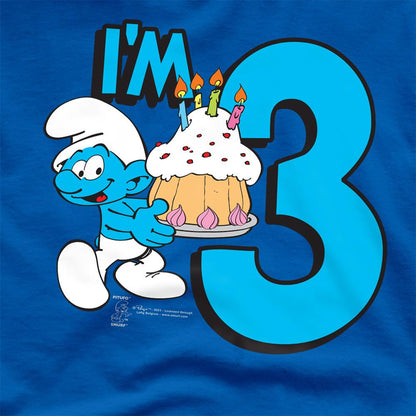 Royal Blue - Side - The Smurfs Unisex Adult I´m 3 T-Shirt