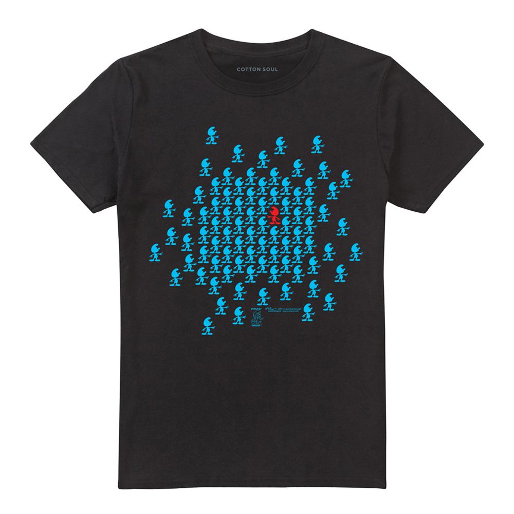 Black - Front - The Smurfs Unisex Adult T-Shirt