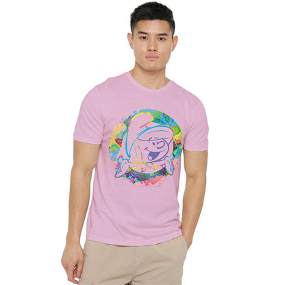 Pink - Lifestyle - The Smurfs Unisex Adult Smurfette Watercolour T-Shirt