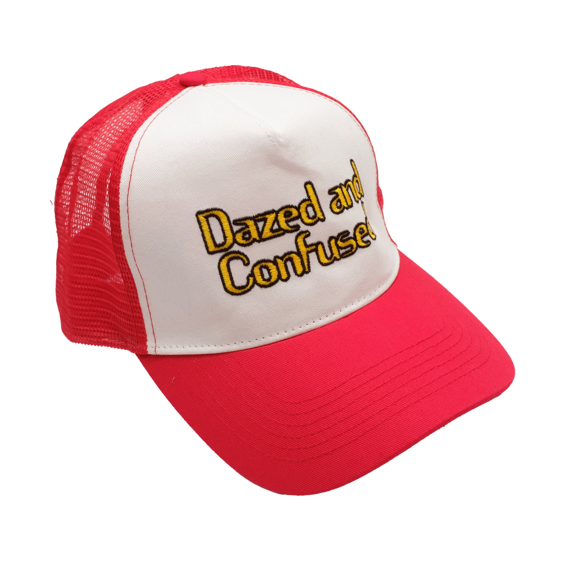 Classic Red-White - Back - Dazed & Confused Mens Snapback Trucker Cap