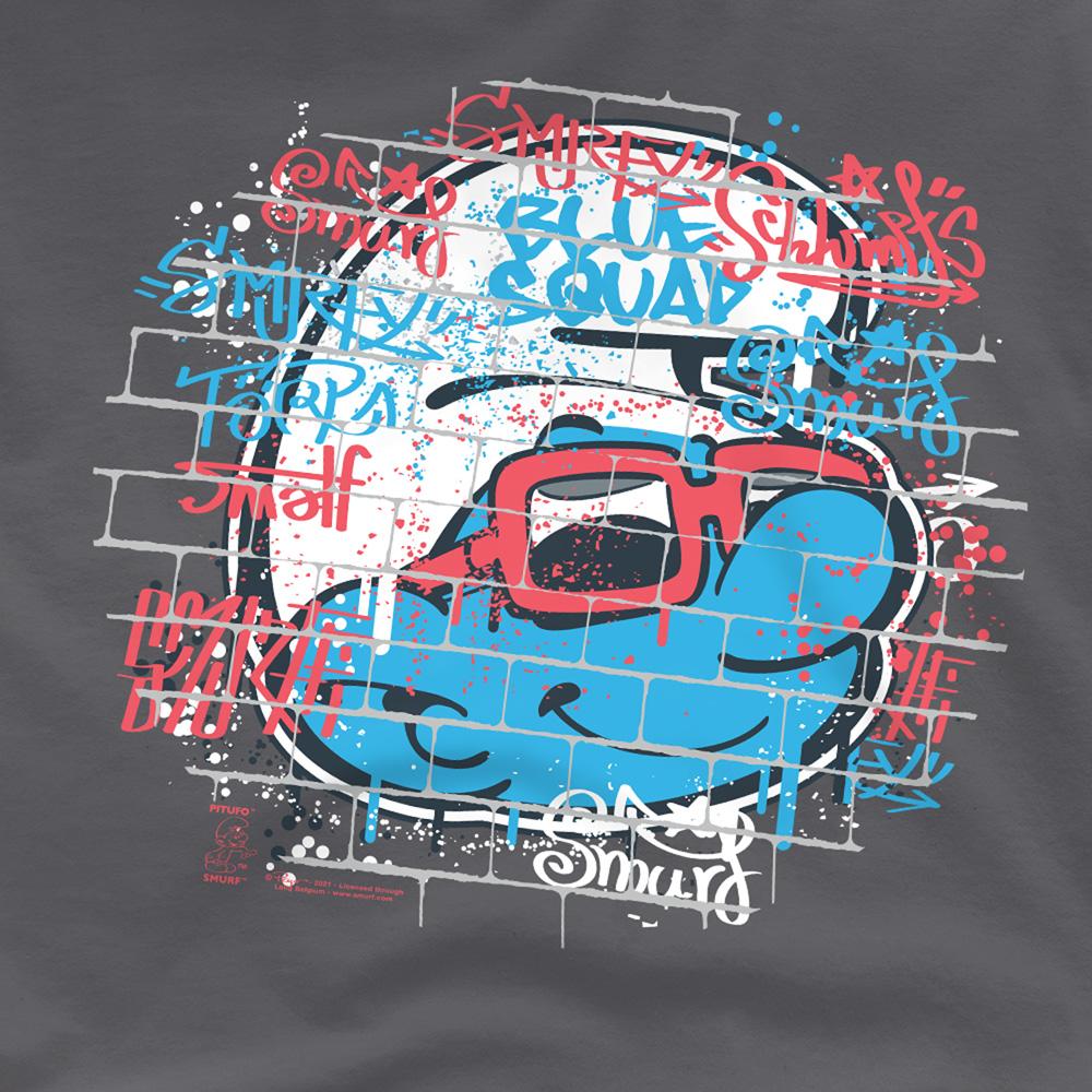 Charcoal - Side - The Smurfs Unisex Adult T-Shirt