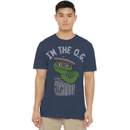 Navy - Lifestyle - Sesame Street Unisex Adult I´m The Og Heather T-Shirt