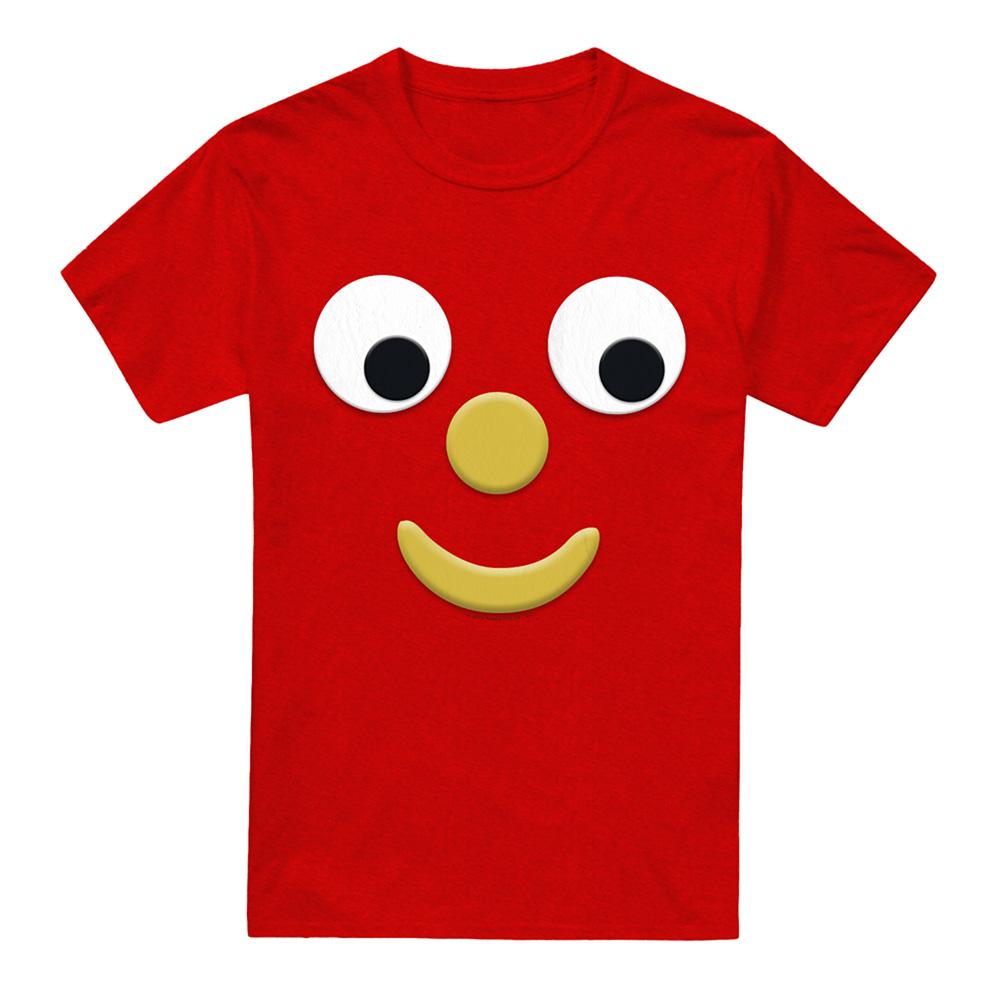 Red - Front - Gumby Unisex Adult Blockhead J Heather T-Shirt