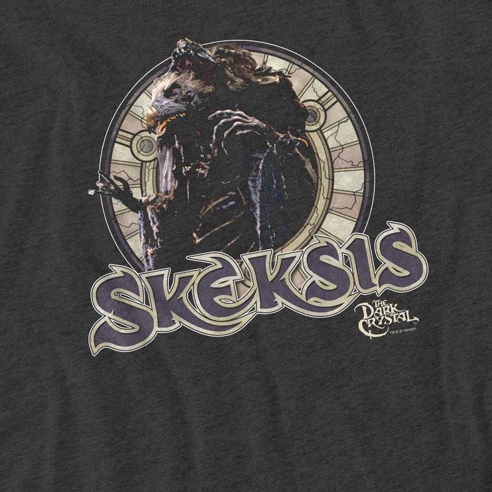 Charcoal - Side - Dark Crystal Unisex Adult Skeksis Heather T-Shirt