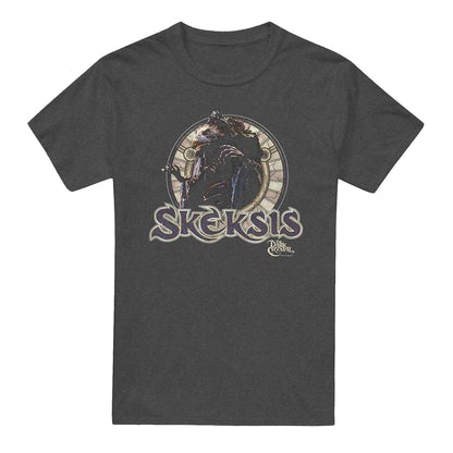 Charcoal - Front - Dark Crystal Unisex Adult Skeksis Heather T-Shirt