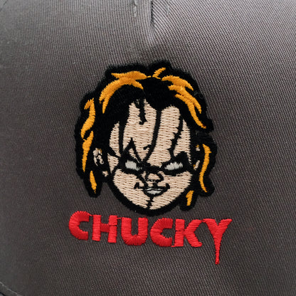 Graphic Grey - Lifestyle - Chucky Mens Face Snapback Baseball Cap