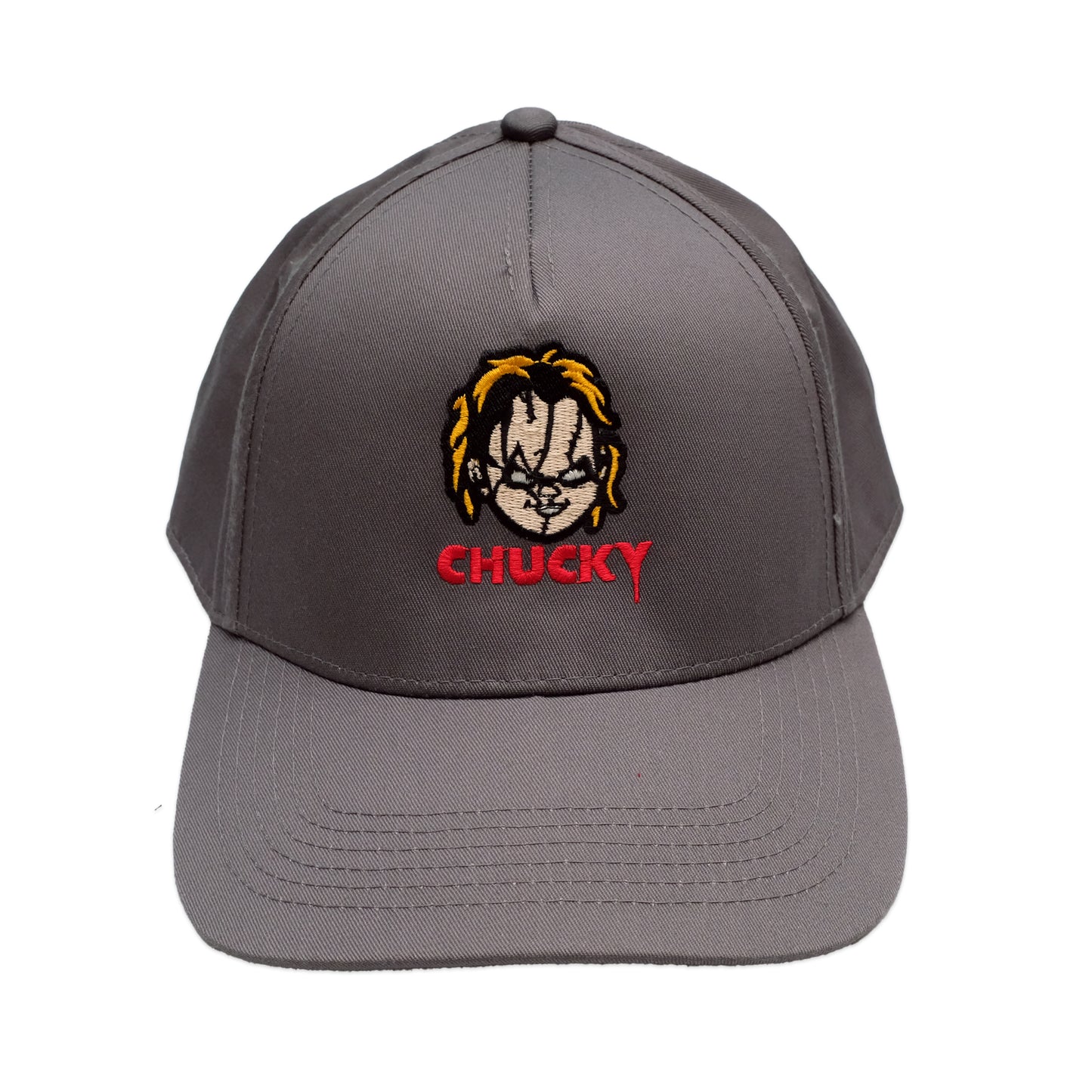 Graphic Grey - Front - Chucky Mens Face Snapback Baseball Cap