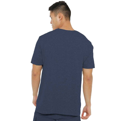 Navy - Pack Shot - Bon Jovi Unisex Adult Runaway Jon Heather T-Shirt