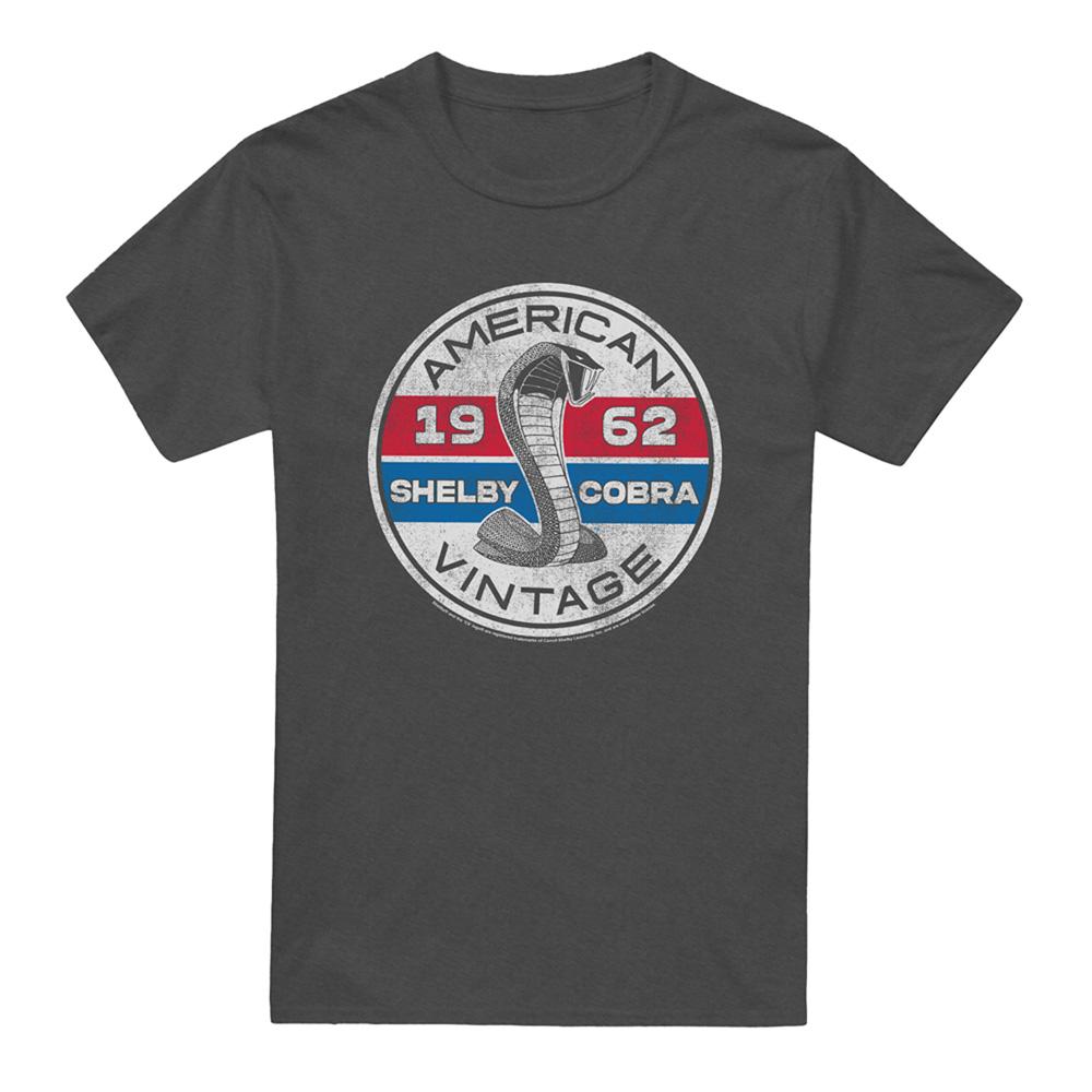 Charcoal - Front - Carroll Shelby Unisex Adult Vintage Circle Heather T-Shirt