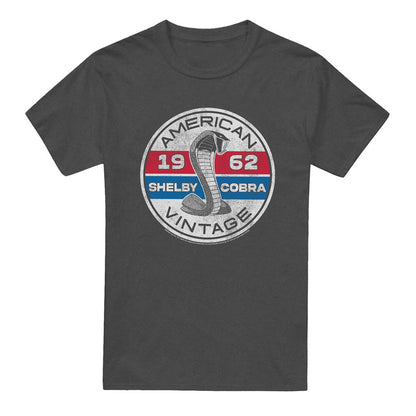 Charcoal - Front - Carroll Shelby Unisex Adult Vintage Circle Heather T-Shirt