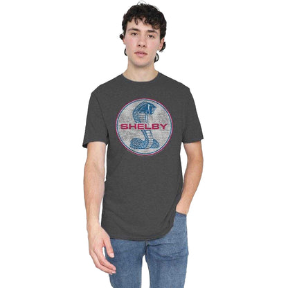 Charcoal - Lifestyle - Carroll Shelby Unisex Adult Full Color Cobra Heather T-Shirt