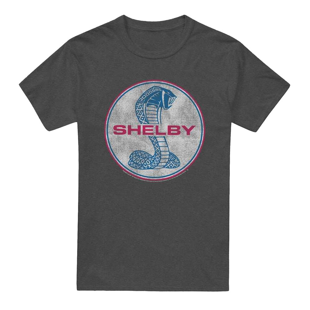 Charcoal - Front - Carroll Shelby Unisex Adult Full Color Cobra Heather T-Shirt