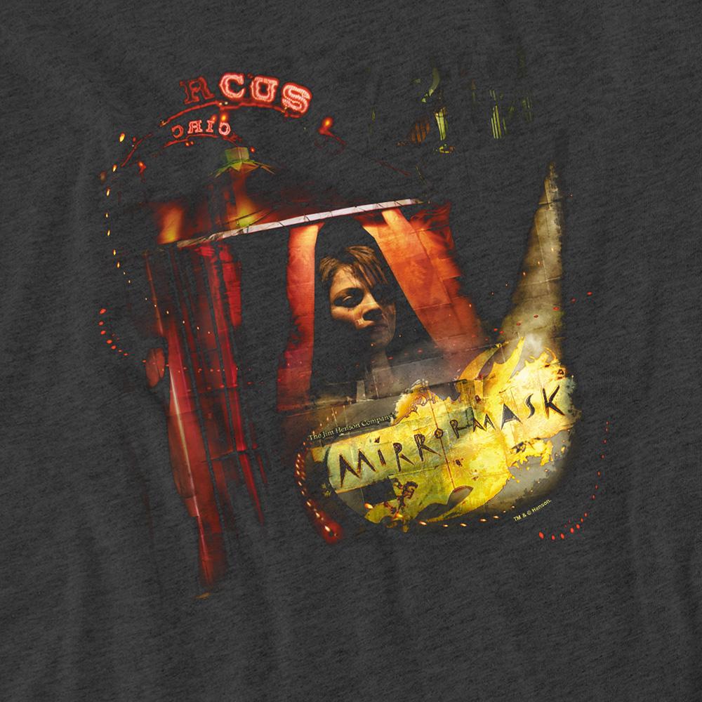 Charcoal - Side - MirrorMask Unisex Adult Big Top Poster Heather T-Shirt