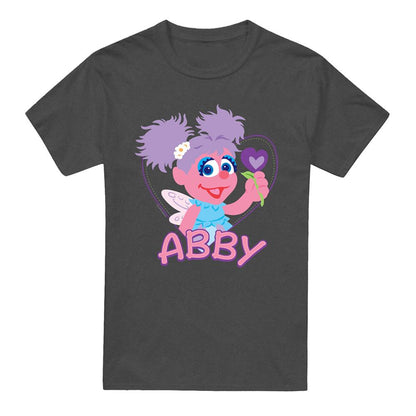 Charcoal - Front - Sesame Street Unisex Adult Abby Cadabby Heather T-Shirt