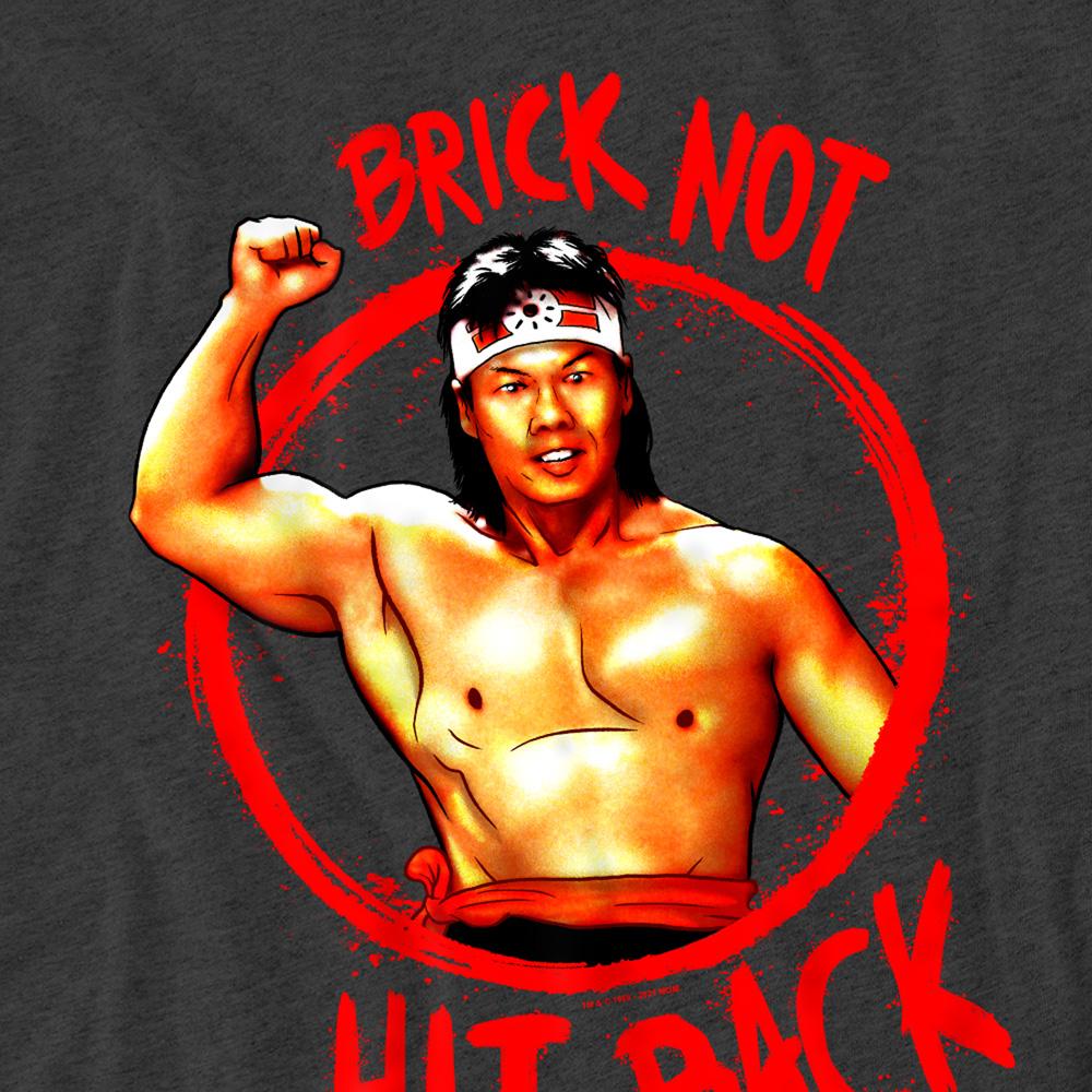 Charcoal - Side - Bloodsport Unisex Adult Brick Not Hit Back Heather T-Shirt