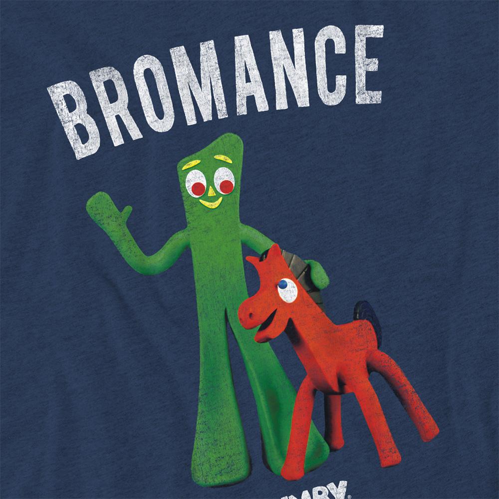 Navy - Side - Gumby Unisex Adult Heather T-Shirt