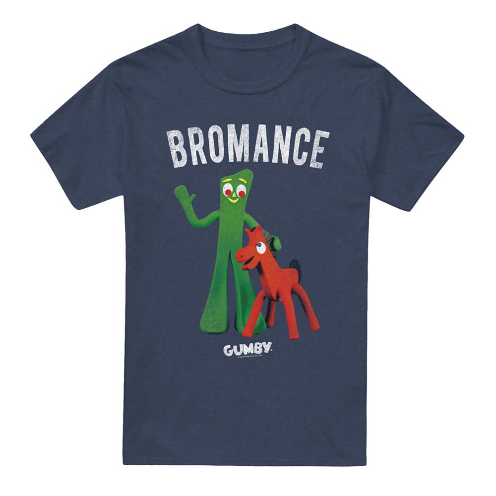 Navy - Front - Gumby Unisex Adult Heather T-Shirt