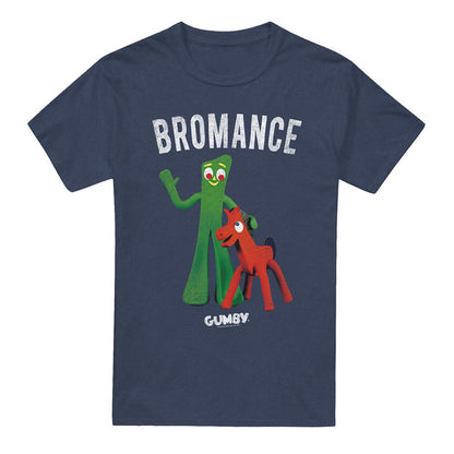 Navy - Front - Gumby Unisex Adult Heather T-Shirt