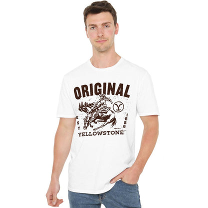 White - Lifestyle - Yellowstone Unisex Adult Original T-Shirt