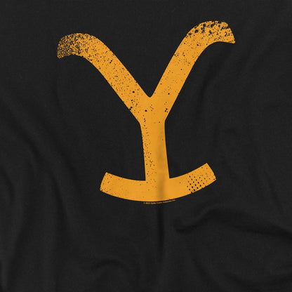 Black - Side - Yellowstone Unisex Adult Symbol T-Shirt