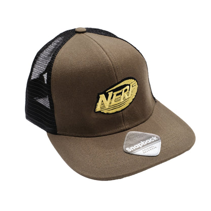 Olive-Black - Back - Nerf Mens Speed Snapback Trucker Cap