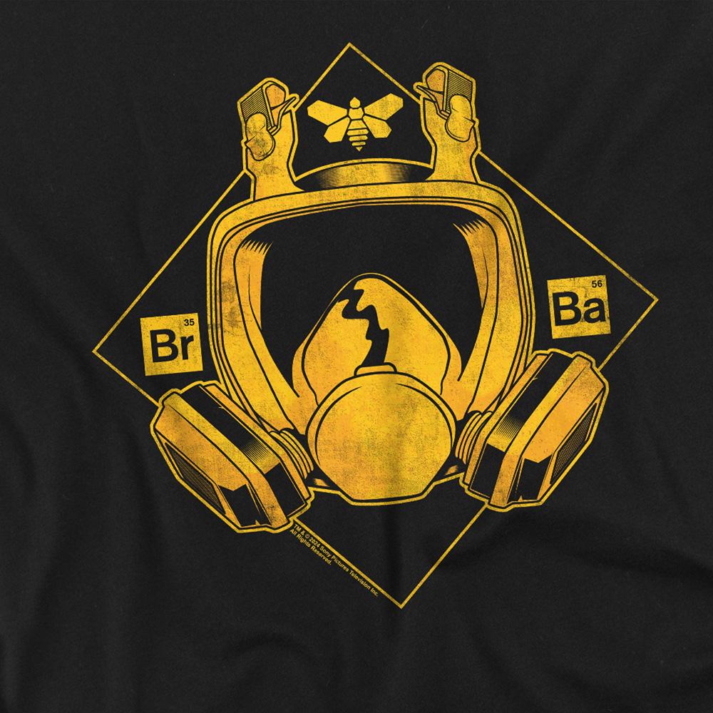Black - Side - Breaking Bad Unisex Adult Mask Logo T-Shirt