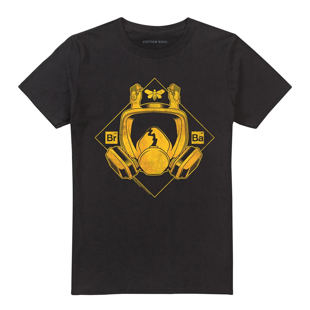 Black - Front - Breaking Bad Unisex Adult Mask Logo T-Shirt