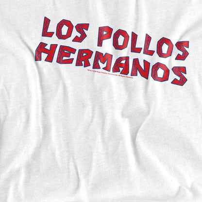White - Side - Breaking Bad Unisex Adult Los Pollos Hermanos Logo Long-Sleeved T-Shirt
