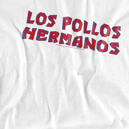 White - Side - Breaking Bad Unisex Adult Los Pollos Hermanos Logo T-Shirt