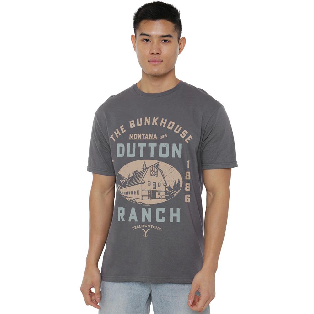Charcoal - Lifestyle - Yellowstone Unisex Adult The Bunkhouse T-Shirt