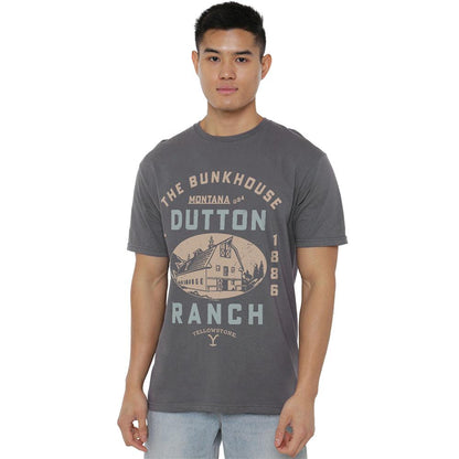 Charcoal - Lifestyle - Yellowstone Unisex Adult The Bunkhouse T-Shirt