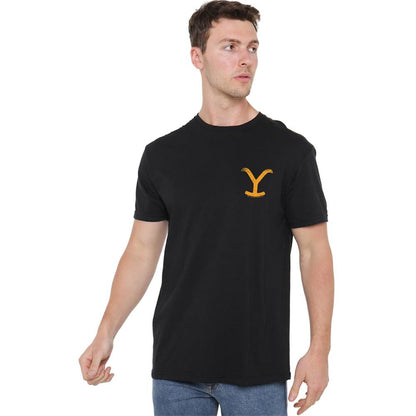 Black - Lifestyle - Yellowstone Unisex Adult Symbol T-Shirt