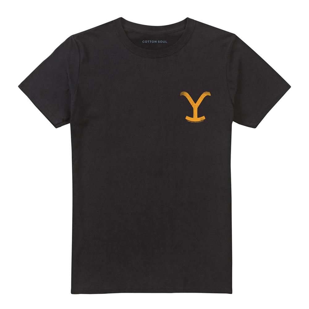 Black - Front - Yellowstone Unisex Adult Symbol T-Shirt