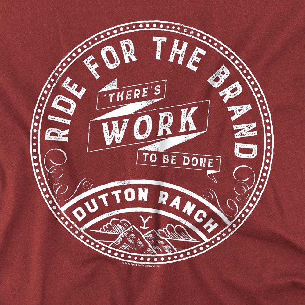 Cardinal - Side - Yellowstone Unisex Adult There´s Work to Be Done T-Shirt