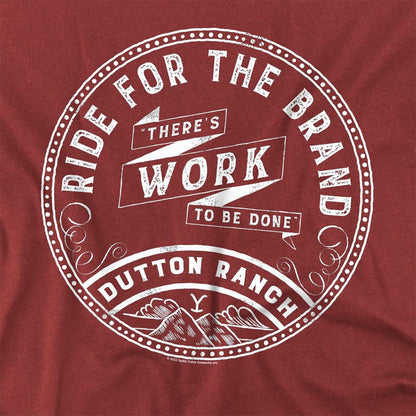 Cardinal - Side - Yellowstone Unisex Adult There´s Work to Be Done T-Shirt