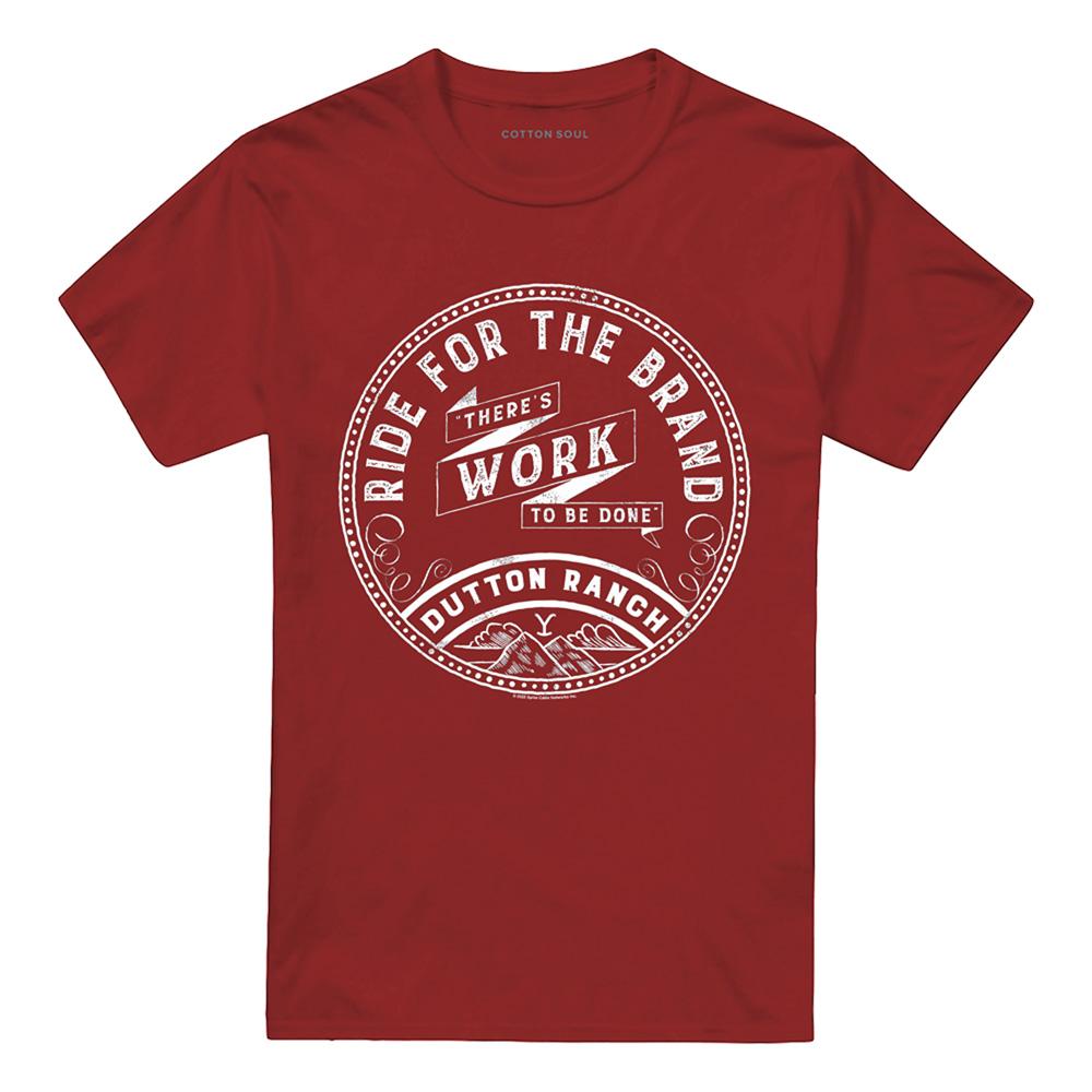 Cardinal - Front - Yellowstone Unisex Adult There´s Work to Be Done T-Shirt
