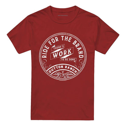 Cardinal - Front - Yellowstone Unisex Adult There´s Work to Be Done T-Shirt