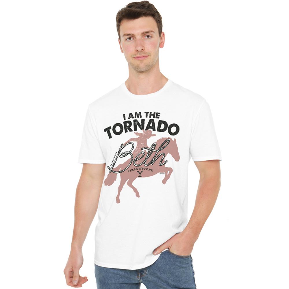 White - Lifestyle - Yellowstone Unisex Adult I´m The Tornado Beth Dutton T-Shirt